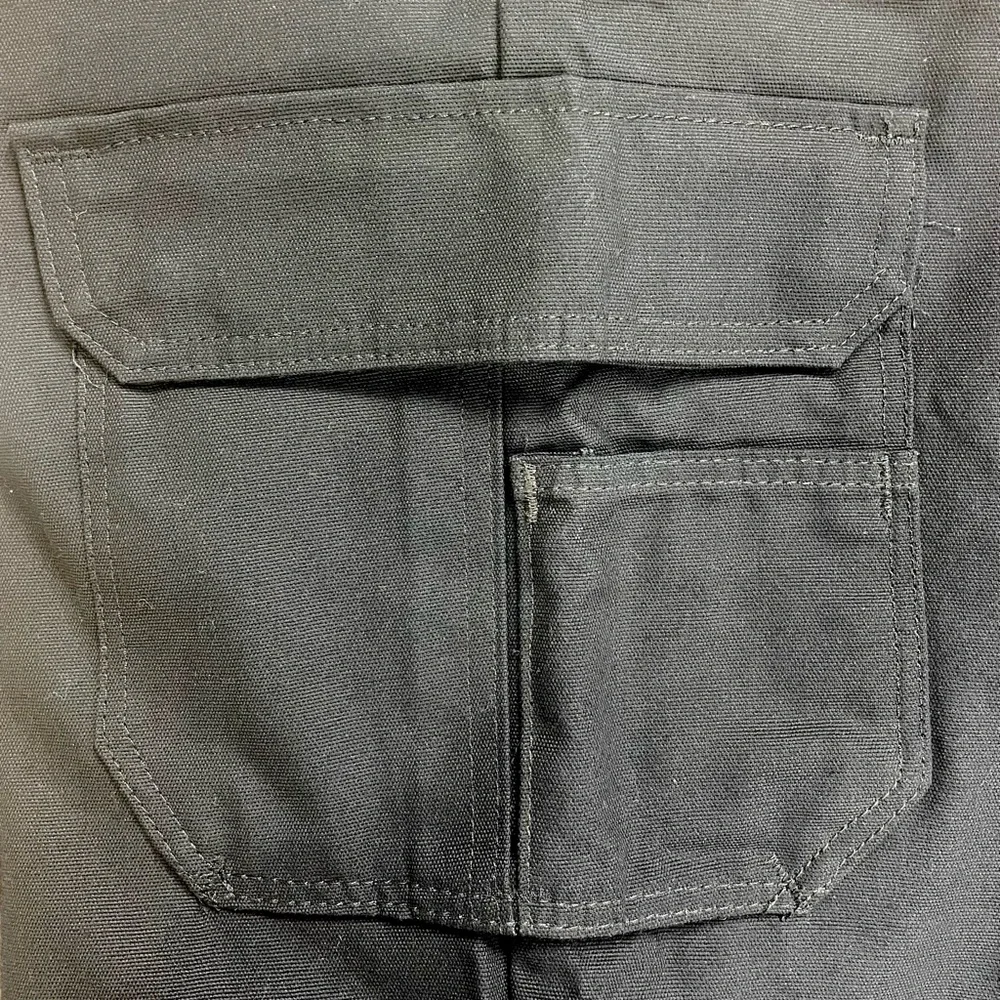 Men's Wrangler Workwear Pants 36x32 Black Cargo Relaxed Fit NWT
